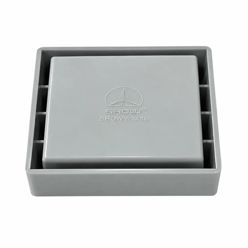 Pvc Square Grating C/W Mosquito Trap 4" x 4"