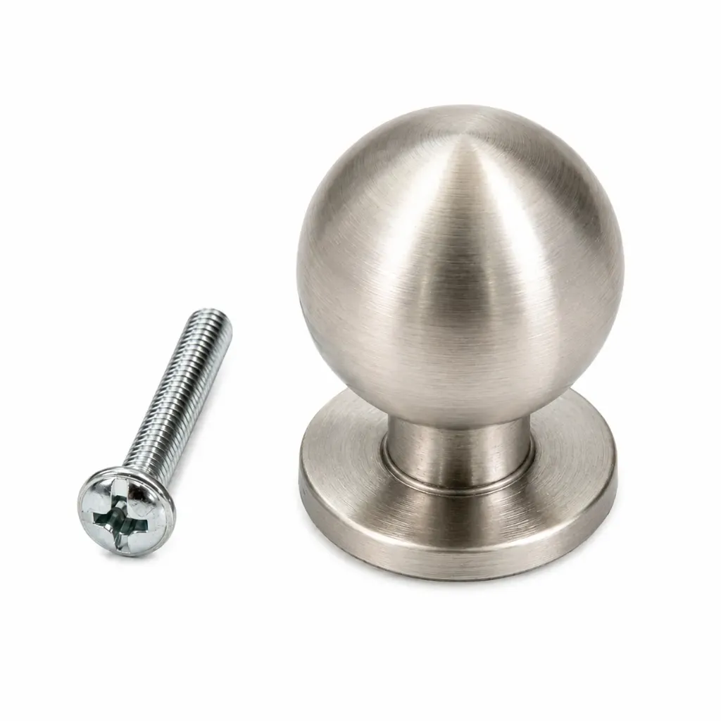 Cabinet Knob 25mm Round BN 914