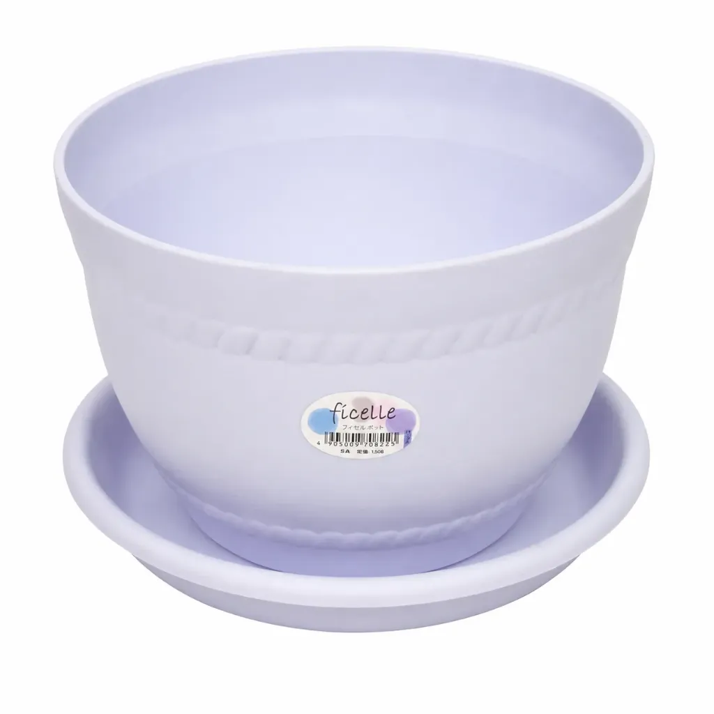 Plastic Flower Pot White #7