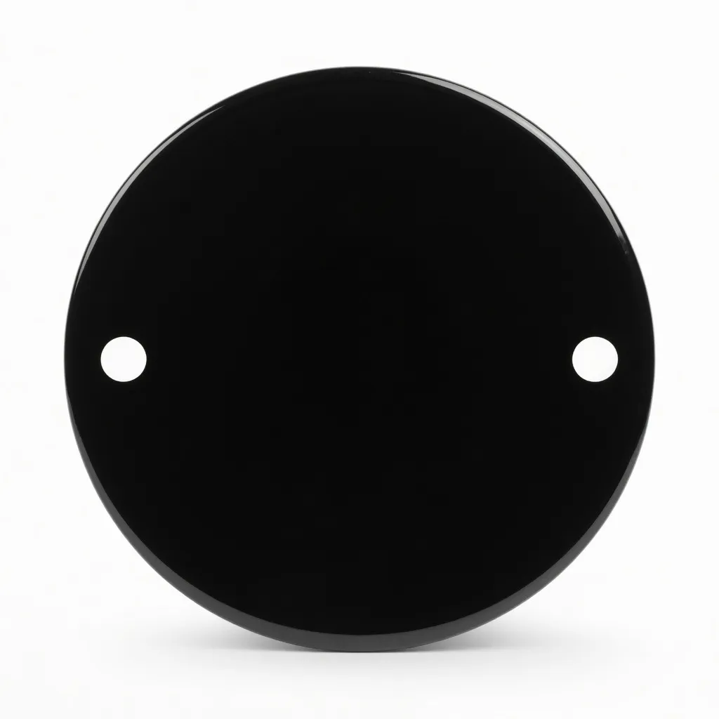 Round Lid 65 Dia Black