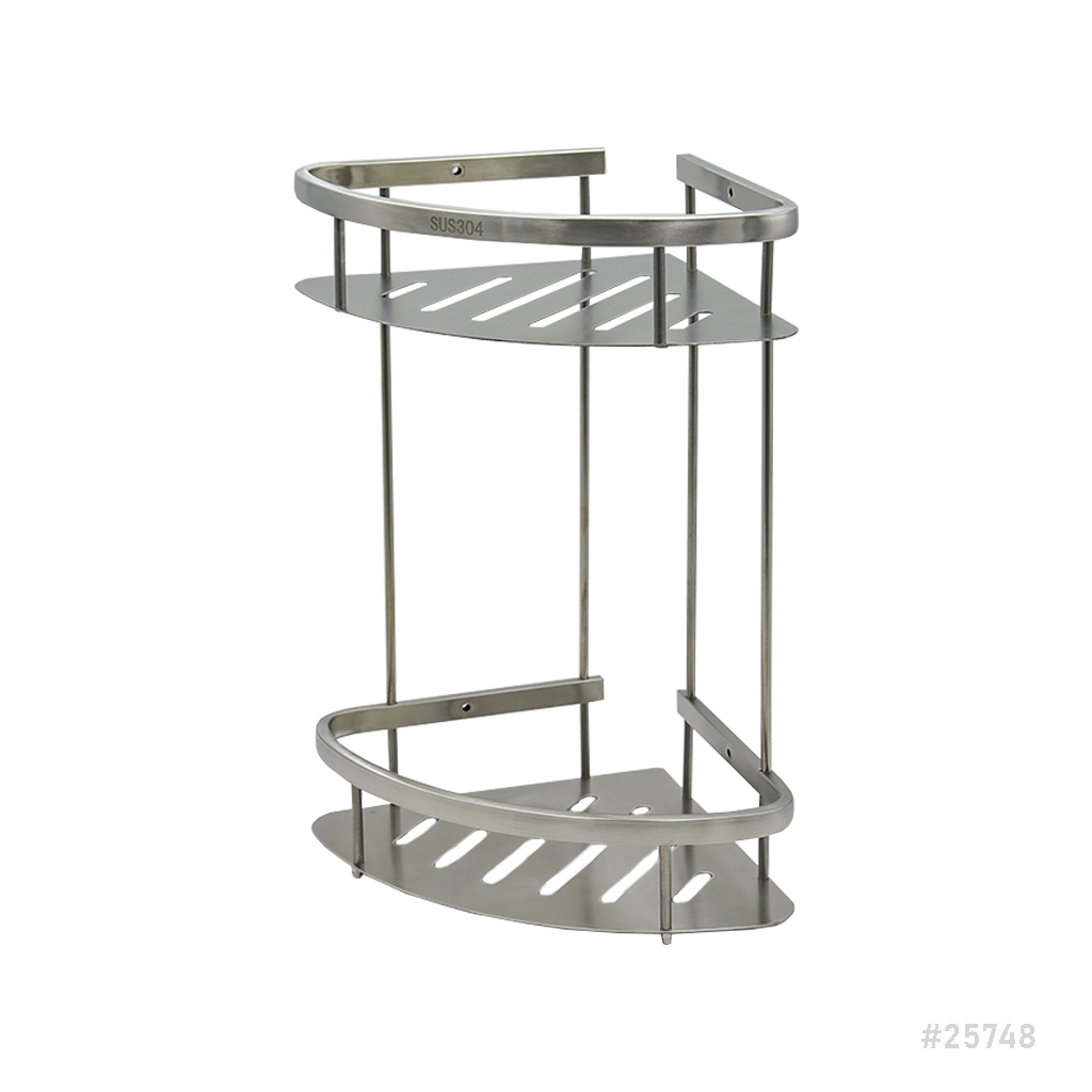 Corner Shelf Double 304SS 400x300x200mm