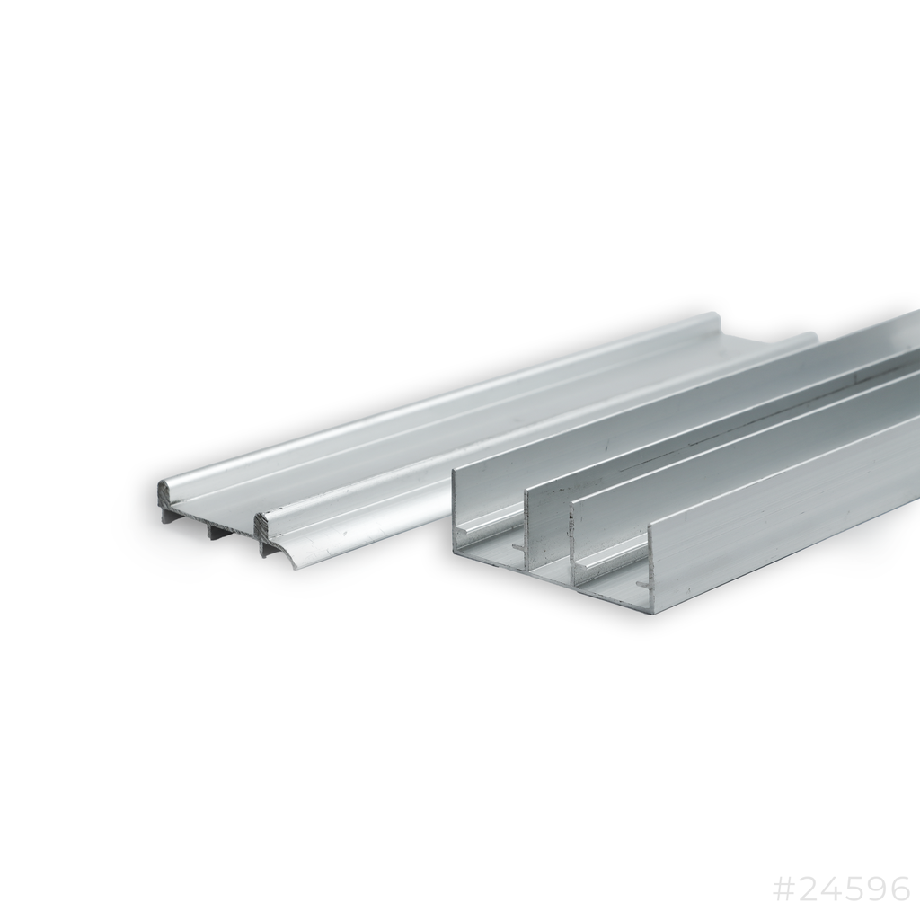 [24596] Aluminum Double Sliding Door Channel Up & Down 6m A