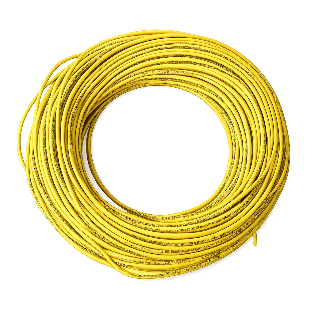 Wire Cable Wire 1-Core 4mm 100y Yellow