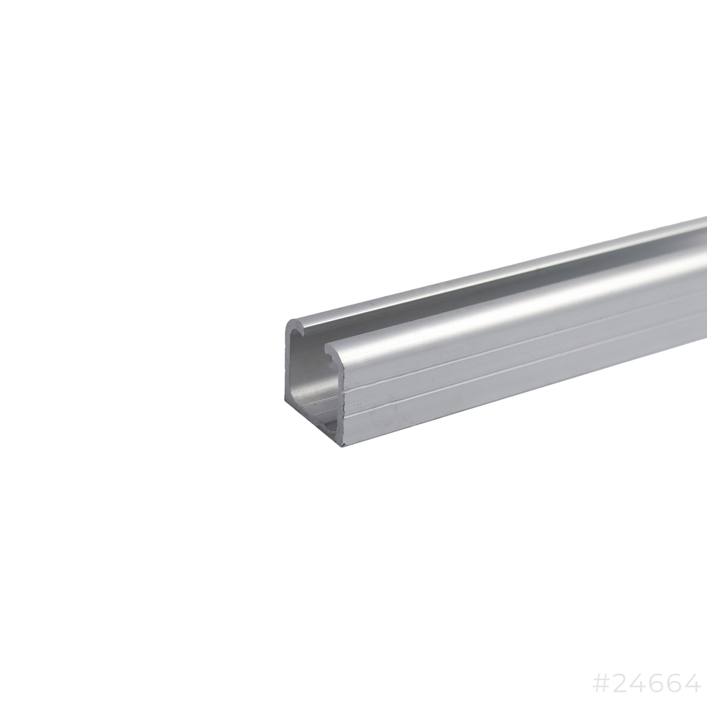 [24664] Aluminum Sliding Door Railing Track 3x30mm