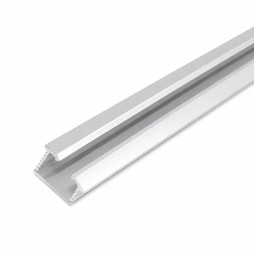 Aluminum Sliding Silver Single Chnnel 6m