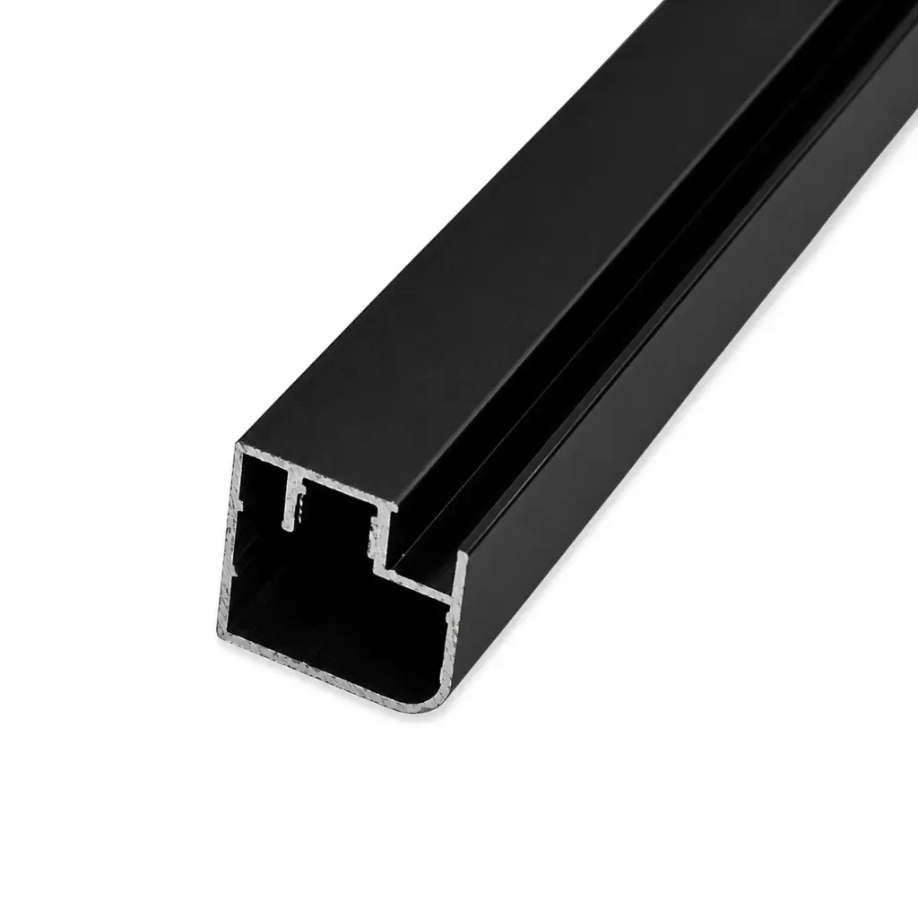 Mirror Frame Channel Aluminum Hd8002Amy7004 + 3 0316A Black 6m