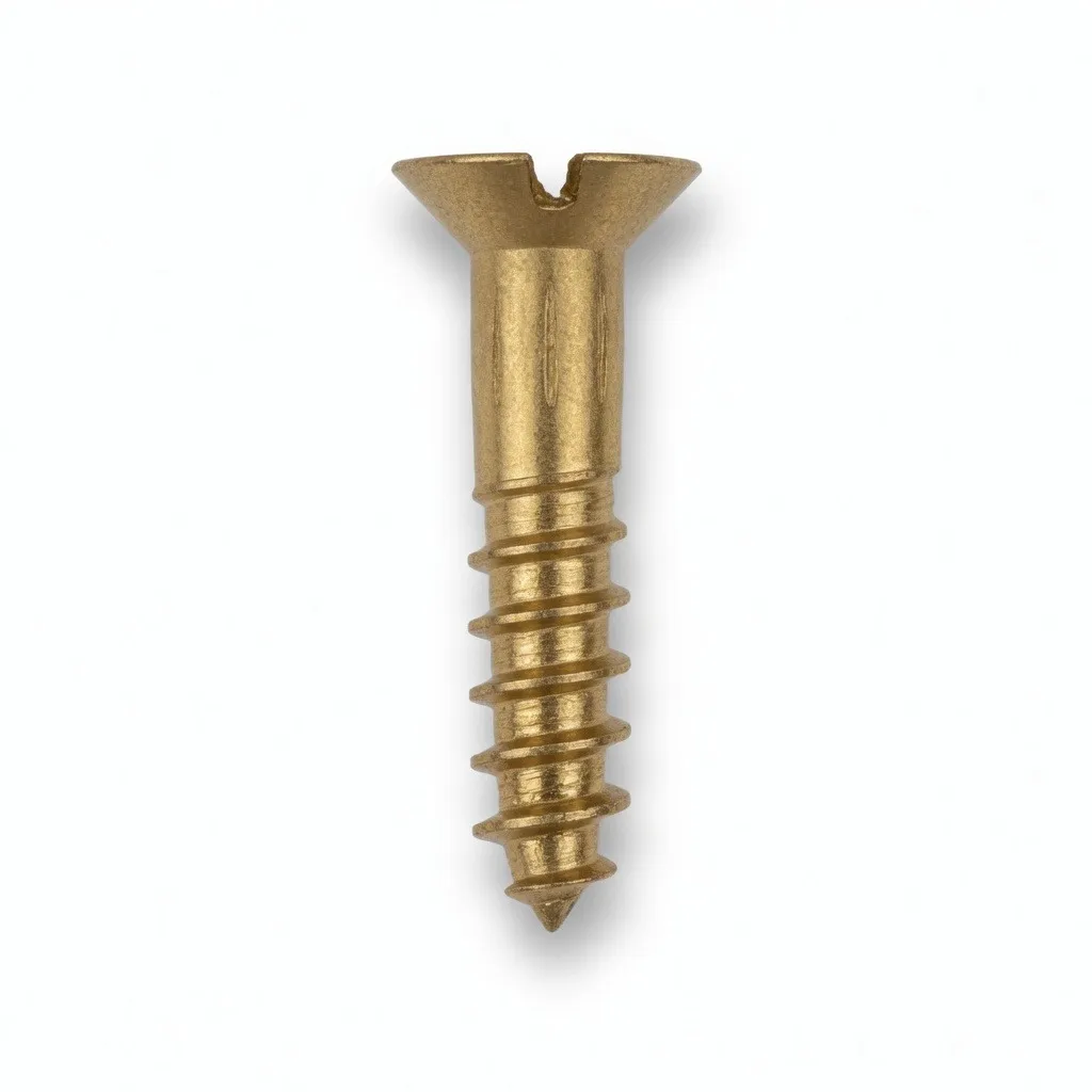 Brass Screw #8 x 1"
