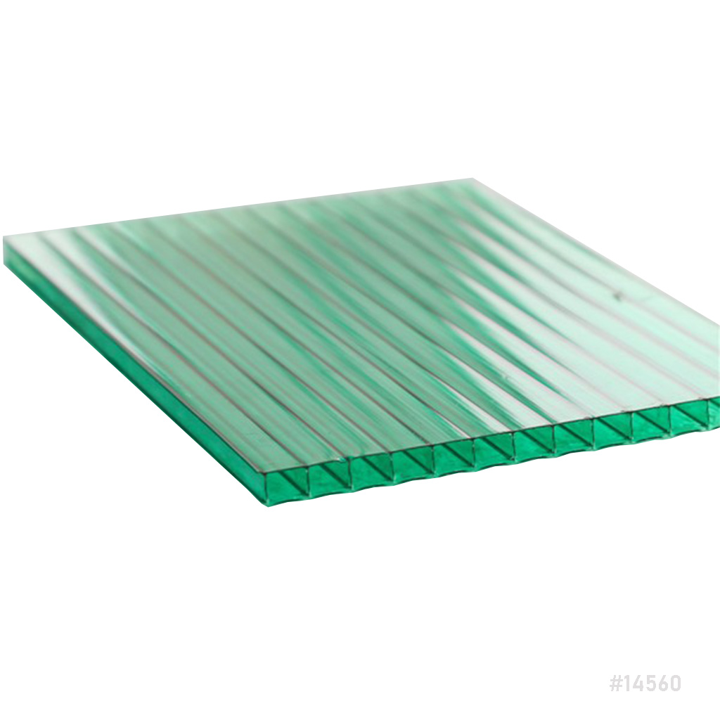 PVC Hollow Sun Sheet 2100*5800mm thk-10mm Grass Green