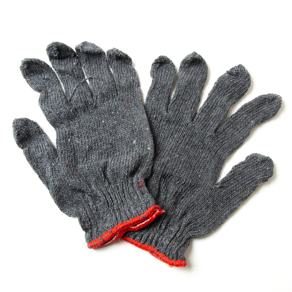 Cotton Glove 400g Grey W/ Red Pair
