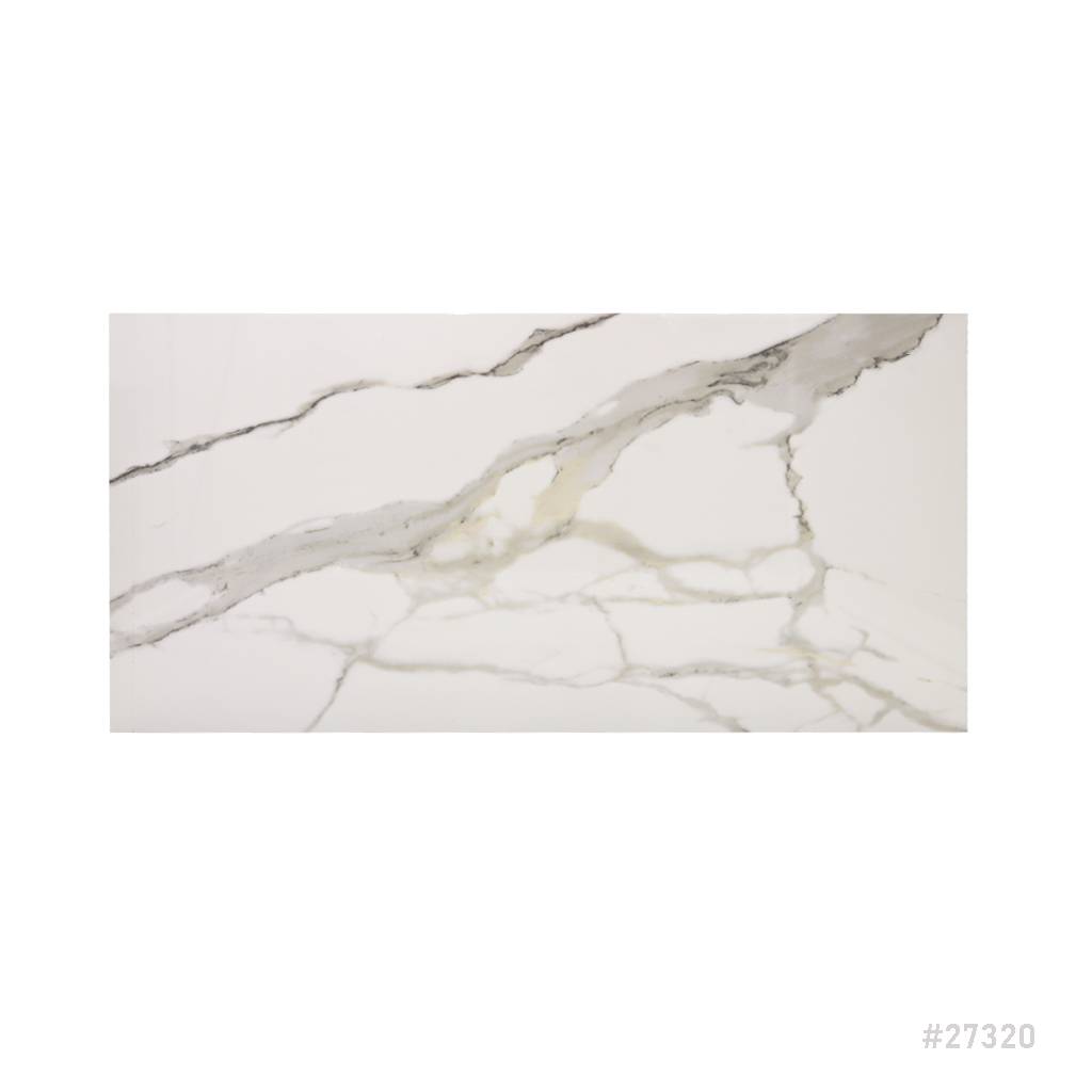 Ceramic Wall Tile Glazed 300x600mm Spark White Glossy