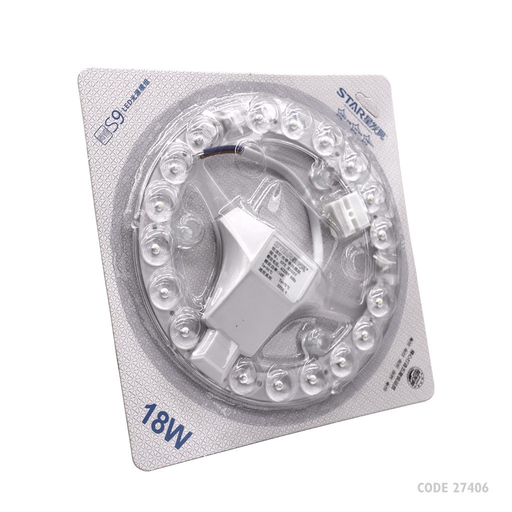 Decorative Led Light Round 18W White Star