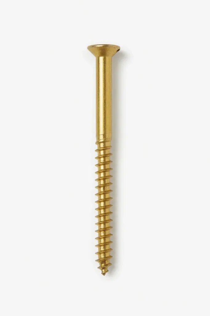 [A10799] Screw Brass for Wood 4" #10 (-)