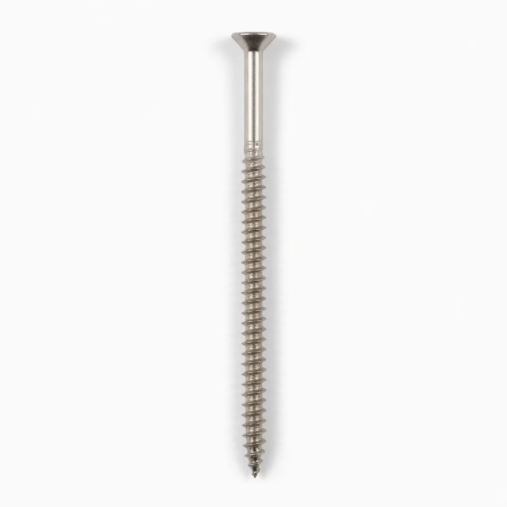 [A10379] Self Tapping Screw SS Half Thread CSK #8 x 4"