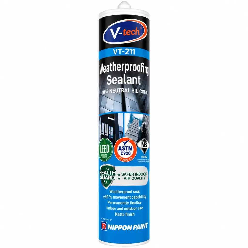 V-tech Weather Proofing Sealant 300ml VT-211 Matte Grey