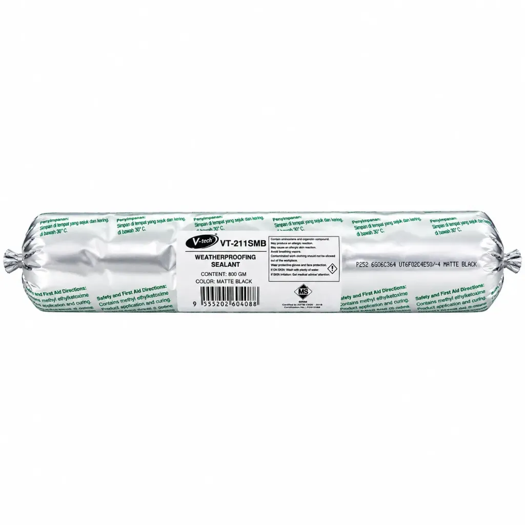 V-tech Weather Proofing Sealant 800gm VT-211S Matte Black