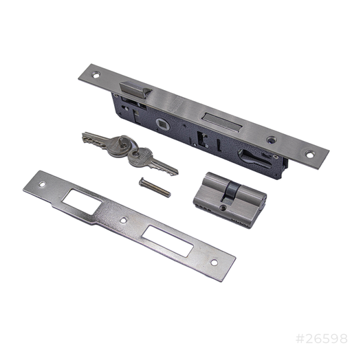 [26598] Aluminum Door Lock body with Cylinder 155-25SS Robustline