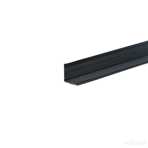 [26956] Aluminum L-Channel 15x15x0.8mm x 270cm Matt Black