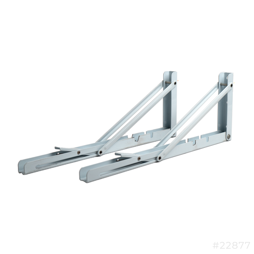 [22877] Folding Bracket White 16" Pair