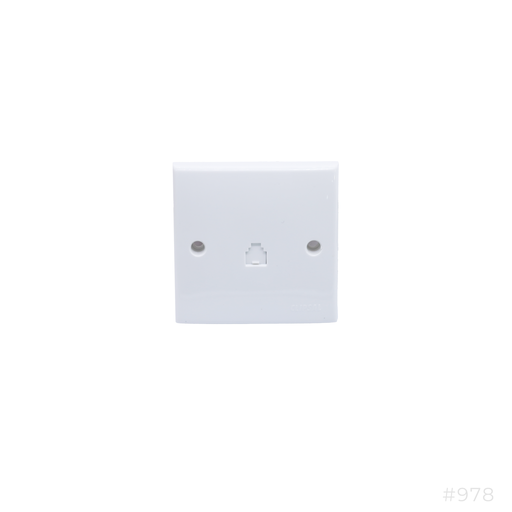 [978] Telephone Outlet 4Pin RJ Single Clipsal ET01