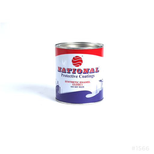 [1566] National Synthetic Enamel Gloss Paint 0.9Ltr 420 Sky Blue