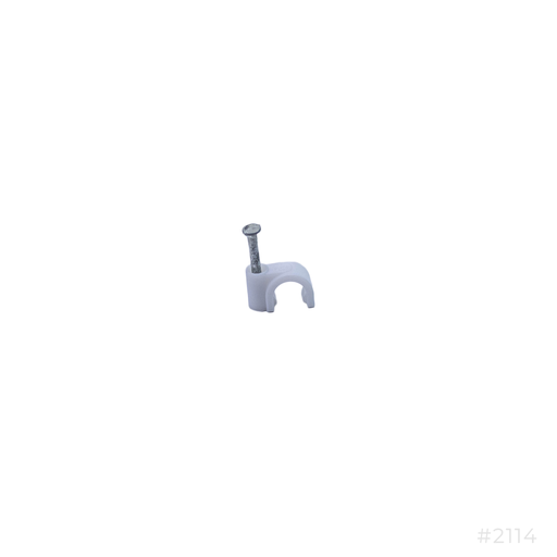 [2114] Pvc Cable Clip 6mm