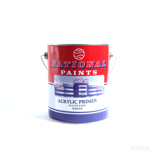 [9866] National Wall Sealer Exterior Acrylic Primer 3.6Ltr Water Base White