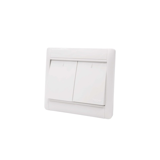 [9888] Hager 2 Gang 1 Way Switch WGL121