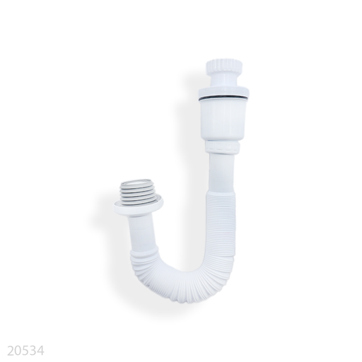 [20534] PVC Flexible Hose Connector P-Trap 2 Layers 1-1/4" K-125