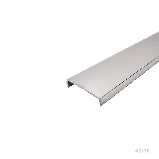 [22711] Aluminum C-Channel 19mm x 96" Matt Silver