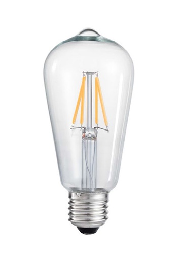 [22912] Led Filament Bulb Clear E27 4W D/W ST64 6500K