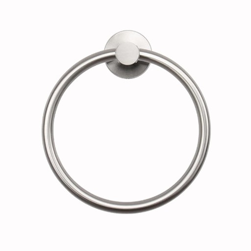 [24082] SS Towel Ring 16cm Mat Silver