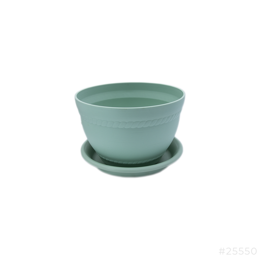 [25550] Plastic Flower Pot Green #5