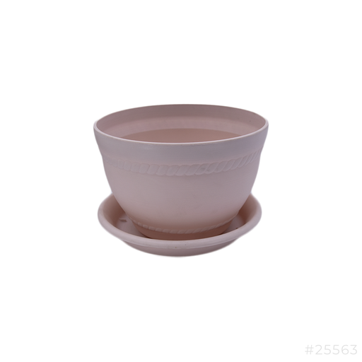 [25562] Plastic Flower Pot Pink #5