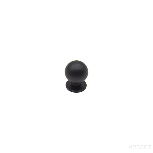 [25867] Cabinet Knobe Round Black 30mm