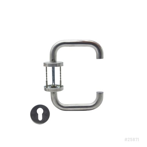 [25871] Door Handle Rosette SS S07