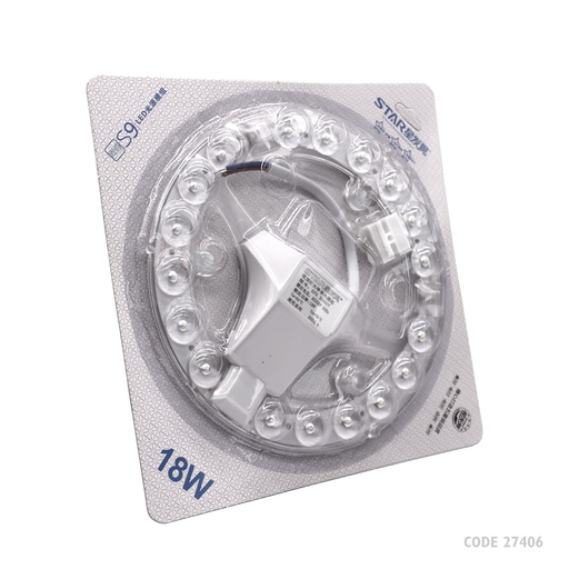 [27406] Decorative Led Light Round 18W White Star