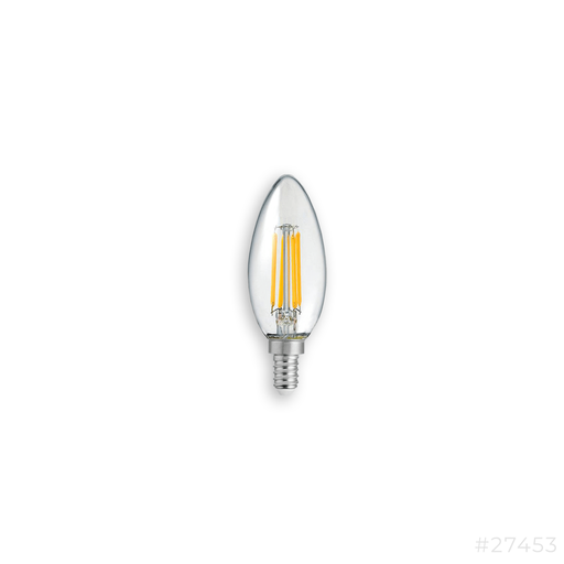 [27453] Led Filament Candle Bulb C35 E14-4W W/White Dimmable