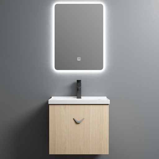 [27482] Basin Cabinet with Mirror JJ0792-50 B:500x360x450mm M:450x10x600mm